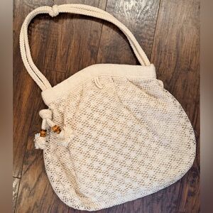 RARE Vintage Carpetbags of America Crochet Elegant Shoulder Bag Great Condition!